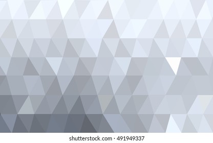 Light gray abstract polygonal template. Brand-new colored illustration in blurry style with gradient. The elegant pattern can be used as part of a brand book.