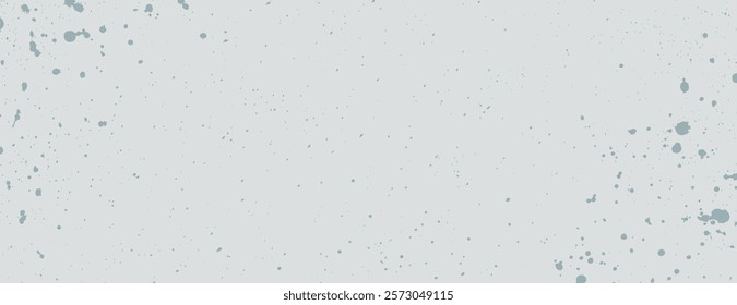 Light gray background with a splattered paint texture. The gray background adds a subtle artistic touch with its speckled gray pattern. Aesthetic background vector. Gray background.