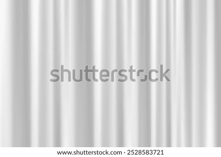 Light Gray Curtain Background. Celebration Event or Grand Opening Backdrop. Wallpaper. Vector Illustration