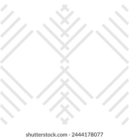 Light gray diagonal line forming square seamless pattern. Fashion graphic background design. Modern abstract texture. Monochrome template for prints, textile, wrapping. illustration