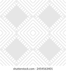 Light gray diagonal line forming square seamless pattern. Fashion graphic background design. Modern abstract texture. Monochrome template for prints, textile, wrapping. illustration
