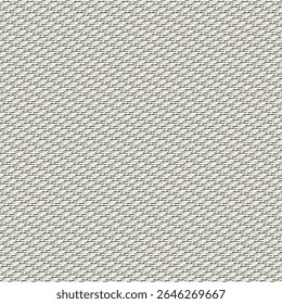Un tejido gris claro con algún tipo de protuberancias bordadas alineadas diagonalmente. Material textil para tapicería. Obra de arte Vector.