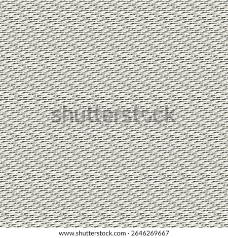 A light gray fabric with some kind of embroidered bumps aligned diagonally. Textile material for upholstery. Vector artwork.