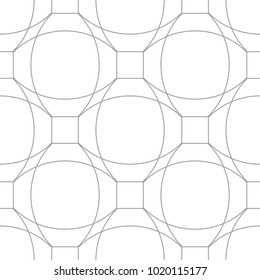 Light gray geometric ornament. Seamless pattern for web, textile and wallpapers
