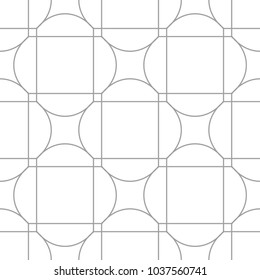 Light gray geometric ornament. Seamless pattern for web, textile and wallpapers
