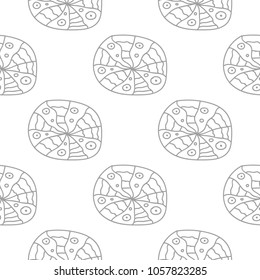 Light gray geometric ornament. Seamless pattern for web, textile and wallpapers
