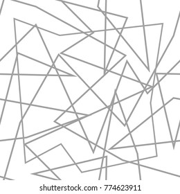 Light gray geometric ornament. Seamless pattern for web, textile and wallpapers