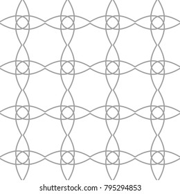 Light gray geometric ornament. Seamless pattern for web, textile and wallpapers