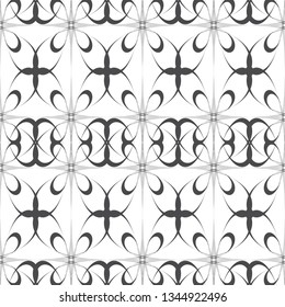 Light gray geometric ornaments. Patterns for web, textile and wallpapers. Abstract background. Fashion graphics.