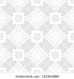 Light gray geometric ornaments. Seamless patterns for web, textile and wallpapers. Abstract background. Fashion graphics.
