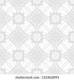 Light gray geometric ornaments. Seamless patterns for web, textile and wallpapers. Abstract background. Fashion graphics.