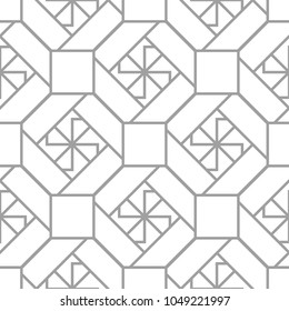 Light gray geometric print. Seamless pattern for web, textile and wallpapers