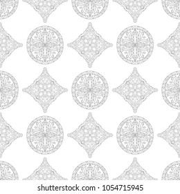 Light gray geometric print. Seamless pattern for web, textile and wallpapers