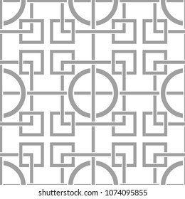 Light gray geometric print. Seamless pattern for web, textile and wallpapers