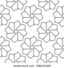 Light gray geometric print. Seamless pattern for web, textile and wallpapers