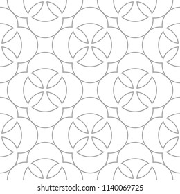 Light gray geometric print. Seamless pattern for web, textile and wallpapers