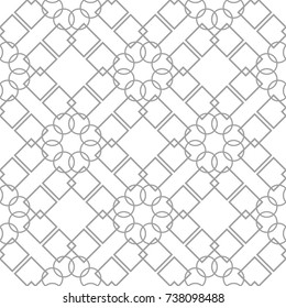 Light gray geometric print. Seamless pattern for web, textile and wallpapers