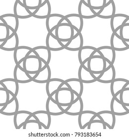 Light gray geometric print. Seamless pattern for web, textile and wallpapers