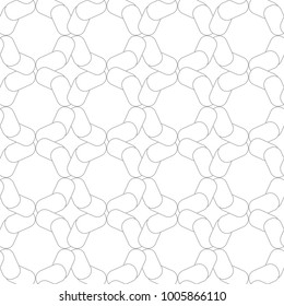 Light gray geometric seamless ornament. Seamless pattern for web, textile and wallpapers