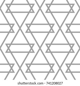 Light gray geometric seamless ornament. Seamless pattern for web, textile and wallpapers