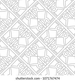 Light gray geometric seamless pattern for web, textile and wallpapers