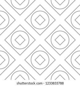 Light gray geometric seamless pattern for web, textile and wallpapers