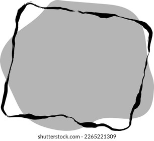 Light Gray Grunge Dry Brush Banner with Copyspace