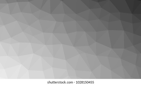 Light gray low polygonal crystal background. Triangular polygon  pattern. Low poly vector illustration. Low polygonal backdrop