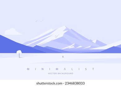 Fondo paisaje minimalista gris