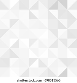 Light Gray Monochrome Abstract Seamless Triangles Pattern.