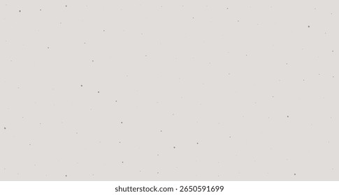 Padrão de papel cinza claro com grãos, poeira, manchas aleatórias. Textura de papel artesanal vetorial com pontos e manchas.
