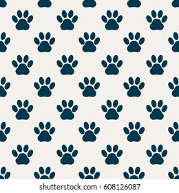 Light Gray pattern from paw prints.