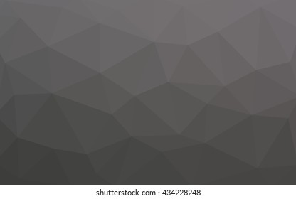 Light gray polygonal illustration, which consist of triangles. Triangular design for your business. Geometric background in Origami style with gradient.