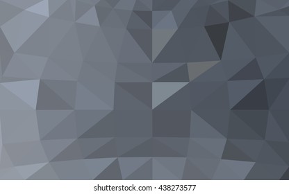 Light gray polygonal illustration, which consist of triangles. Triangular design for your business. Geometric background in Origami style with gradient.