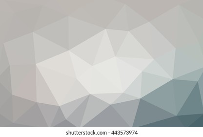 Light gray polygonal illustration, which consist of triangles. Triangular design for your business. Geometric background in Origami style with gradient.