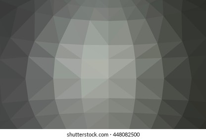 Light gray polygonal illustration, which consist of triangles. Triangular design for your business. Geometric background in Origami style with gradient.