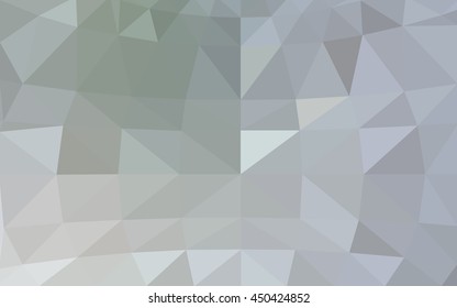 Light gray polygonal illustration, which consist of triangles. Triangular design for your business. Geometric background in Origami style with gradient.