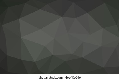 Light gray polygonal illustration, which consist of triangles. Triangular design for your business. Geometric background in Origami style with gradient.