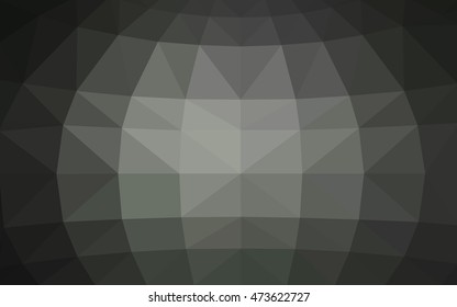 Light gray polygonal illustration, which consist of triangles. Triangular design for your business. Geometric background in Origami style with gradient.