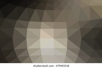 Light gray polygonal illustration, which consist of triangles. Triangular design for your business. Geometric background in Origami style with gradient.
