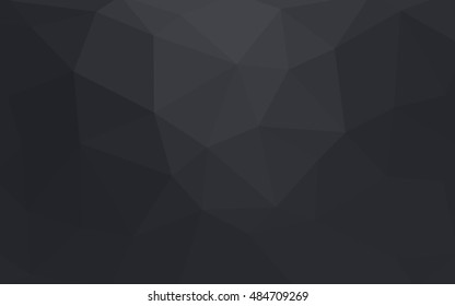 Light gray polygonal illustration, which consist of triangles. Triangular design for your business. Geometric background in Origami style with gradient.