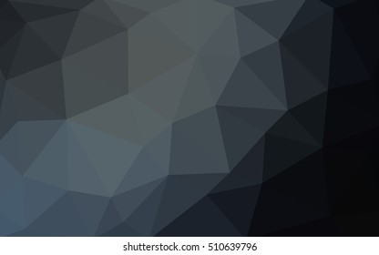 Light gray polygonal illustration, which consist of triangles. Triangular design for your business. Geometric background in Origami style with gradient.