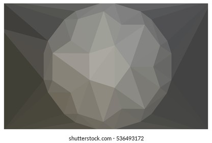 Light Gray polygonal illustration, which consist of triangles. Triangular design for your business. Creative geometric background in Origami style with gradient