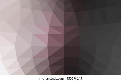 Light gray polygonal illustration, which consist of triangles. Triangular design for your business. Geometric background in Origami style with gradient.
