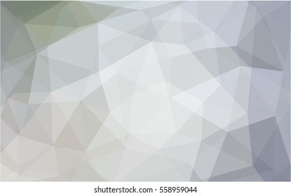 Light Gray polygonal illustration, which consist of triangles. Triangular design for your business. Creative geometric background in Origami style with gradient