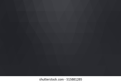 Light gray polygonal template. Colorful abstract illustration with gradient. Triangular pattern for your business design.