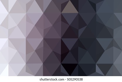 Light gray polygonal template. An elegant bright illustration with gradient. A completely new design for your business.