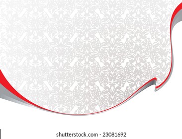 Light gray and silver background with white copyspace