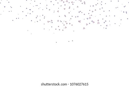 Light Gray vector abstract colorful background, which consist of triangles. Pattern with colored triangles on white background.