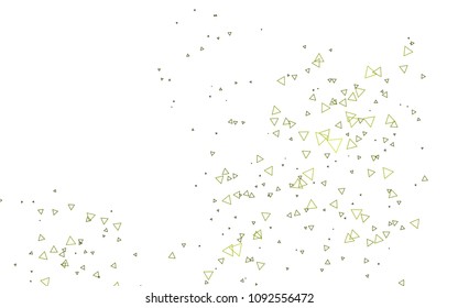 Light Gray vector abstract colorful background, which consist of triangles. Pattern with colored triangles on white background.